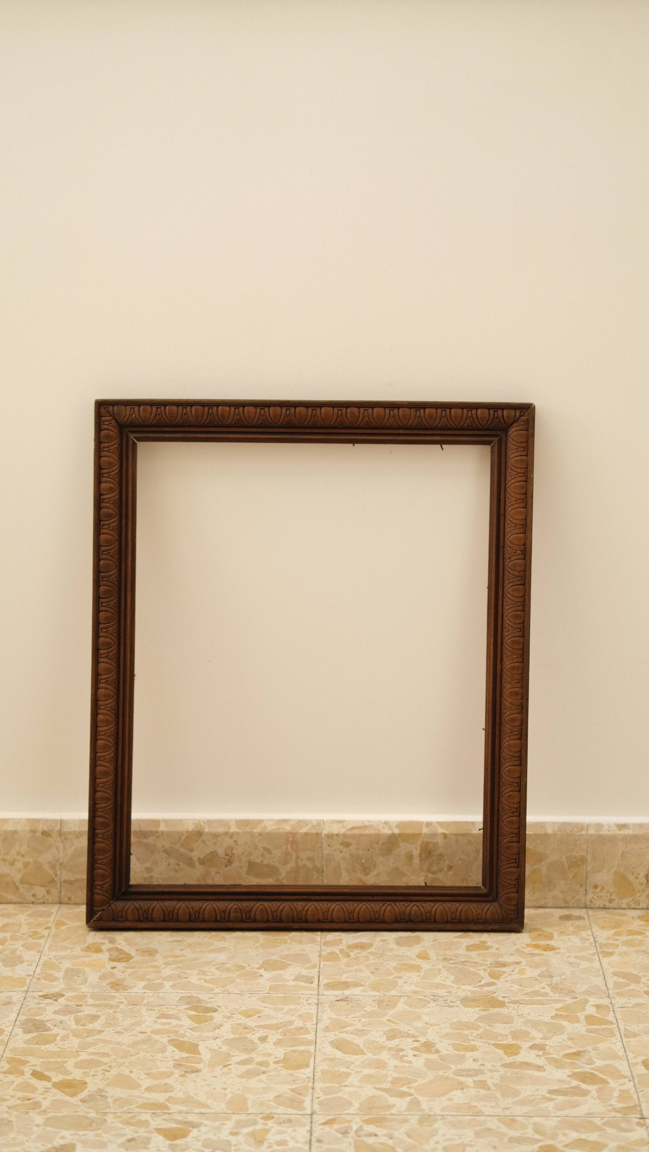 Carved wooden frame