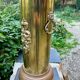 Brass umbrella stand from the 1950s, baroque style.