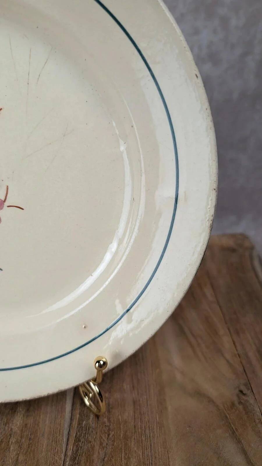 Antique plate K&g Lunéville – Lorraine model