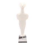 Greek Cycladic idol sculpture on base, 1970s