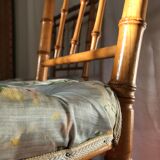 Pair of chairs bamboo collection Napoleon III