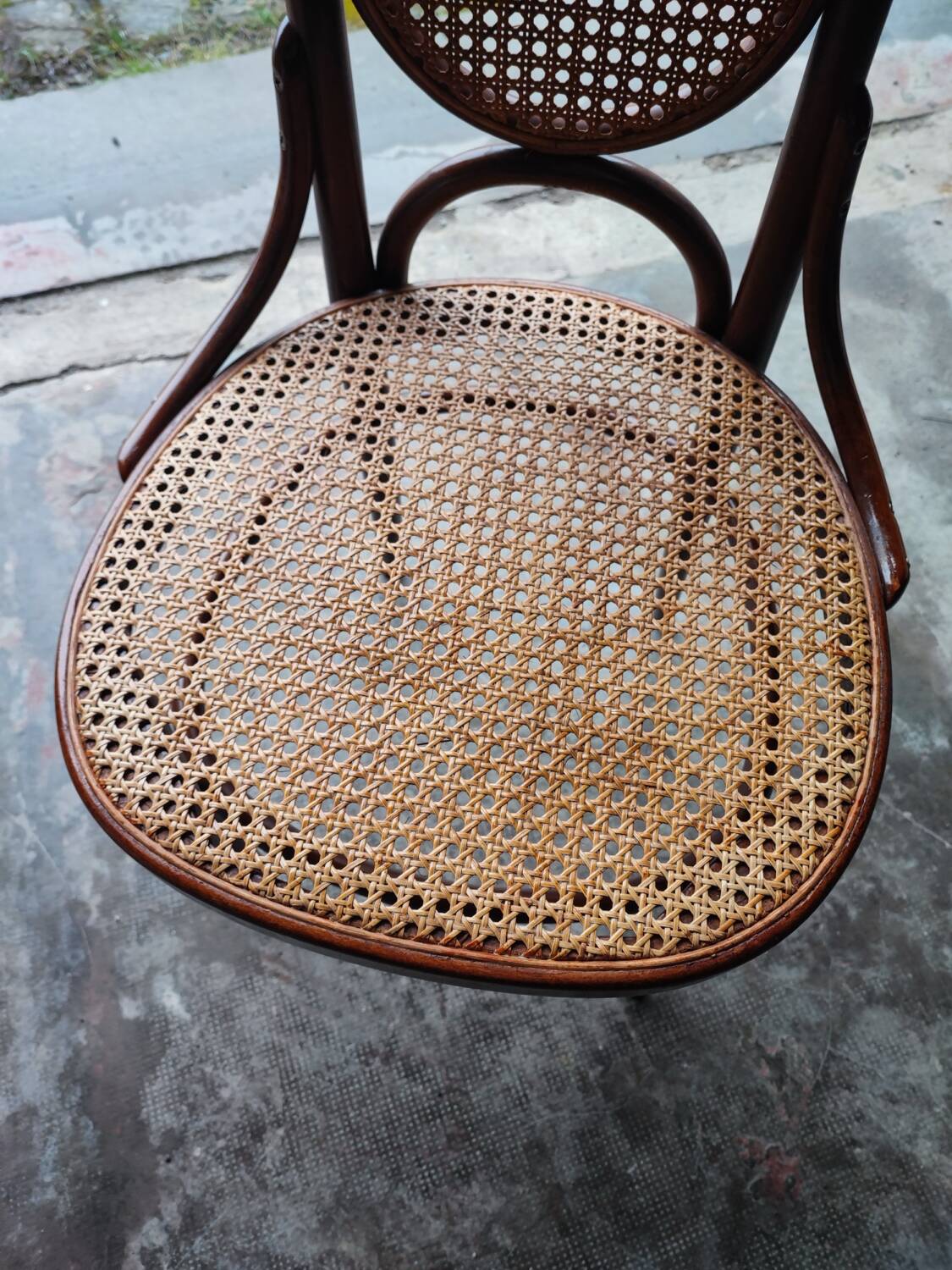 Set of 5 Thonet Long John chairs