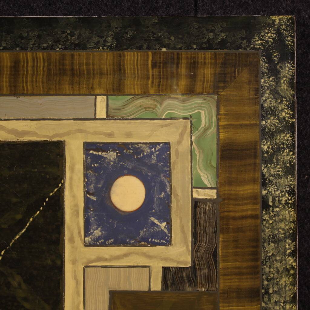 Table laquée hollandaise spectaculaire des années 70