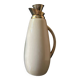 White thermos carafe by Aldo Tura, Italy, 1960s, Hollywood Regency.