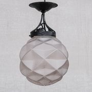 Suspension géométrique en verre Français et en fer