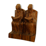 Wooden bookends