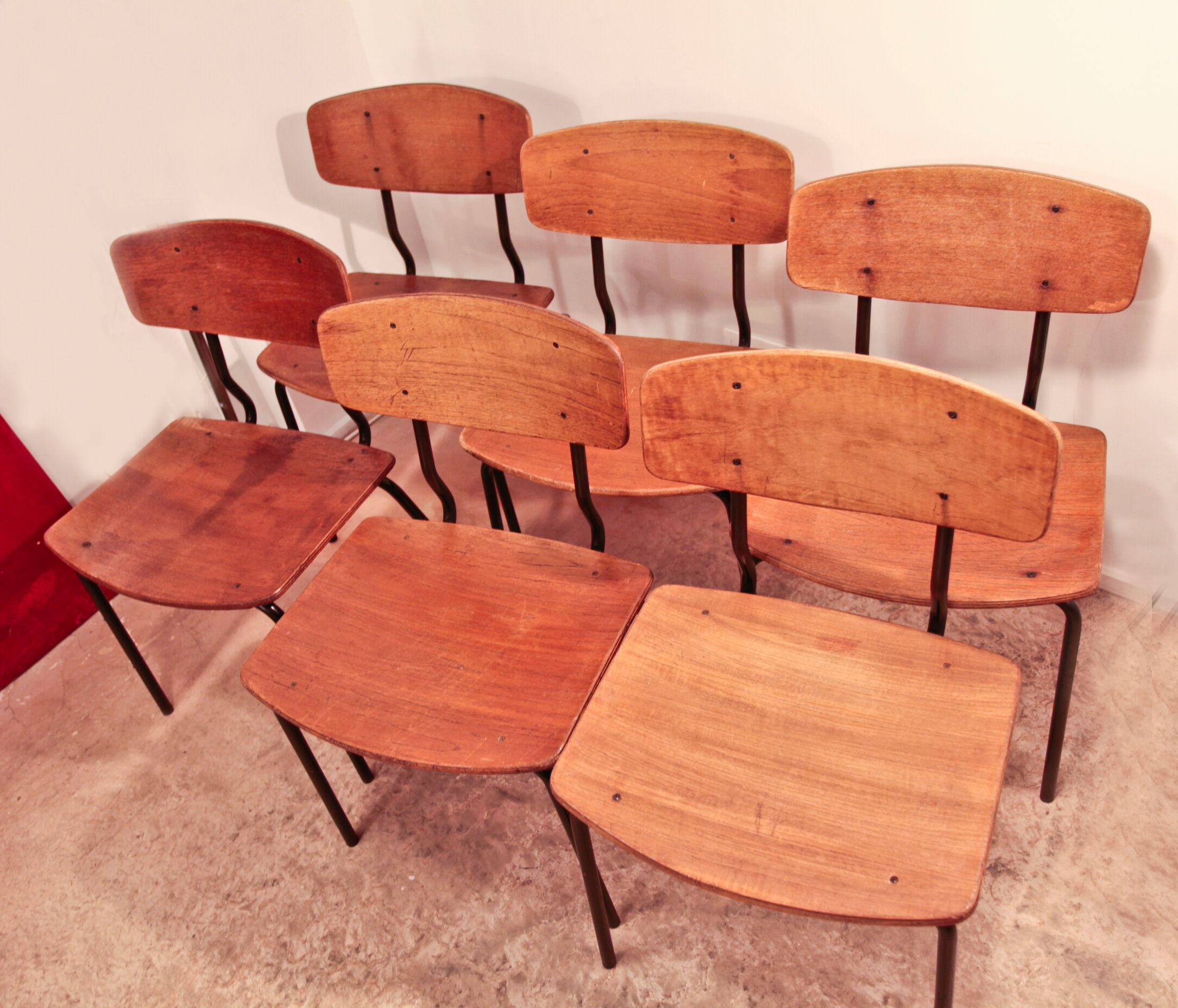 Série de 6 chaises danoises