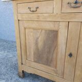 Bahut buffet furniture of old raw wood shallow