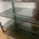 Vintage chrome and smoked glass serving trolley