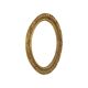 Oval Gold Baroque Frame Classic Rococo Plaster France 58x51cm