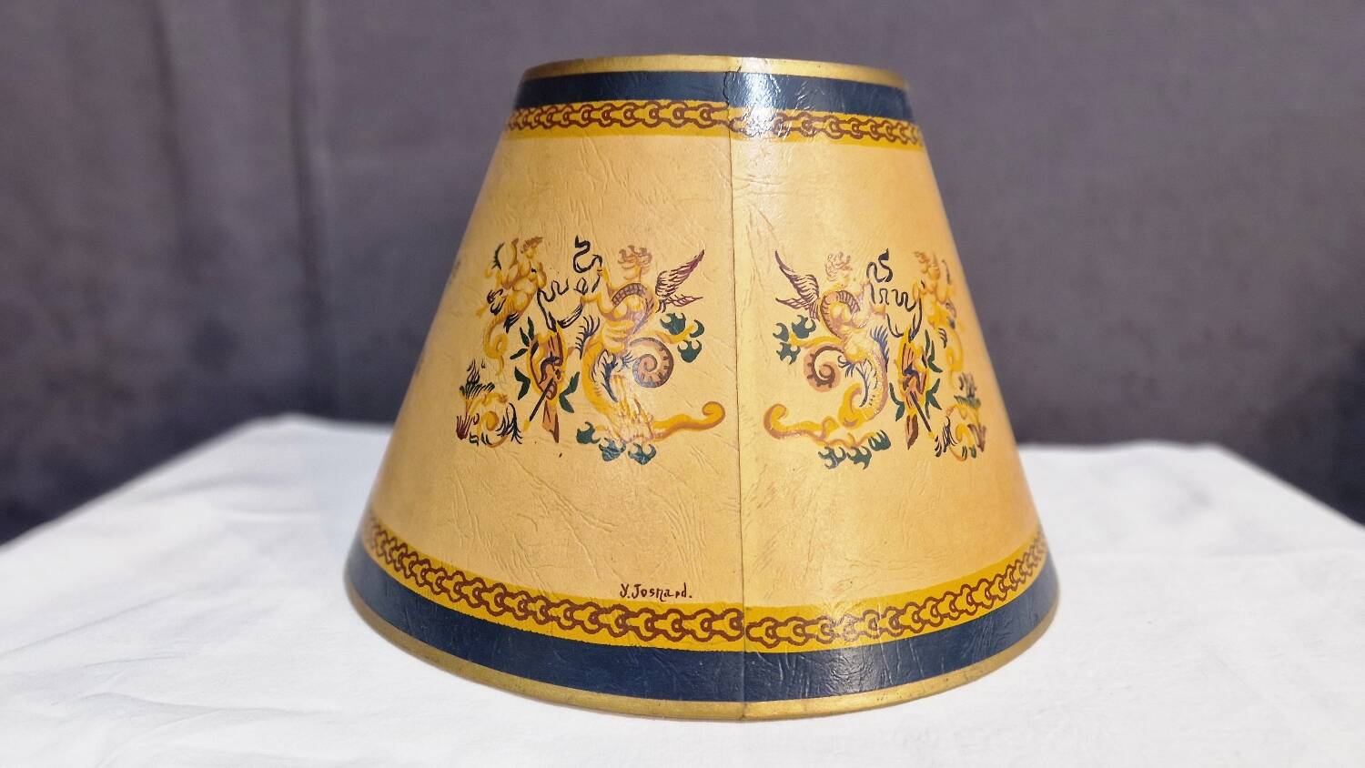 Lampshade signed Y. Josnard