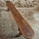 Antique French Pine Wood Bench – 1920s