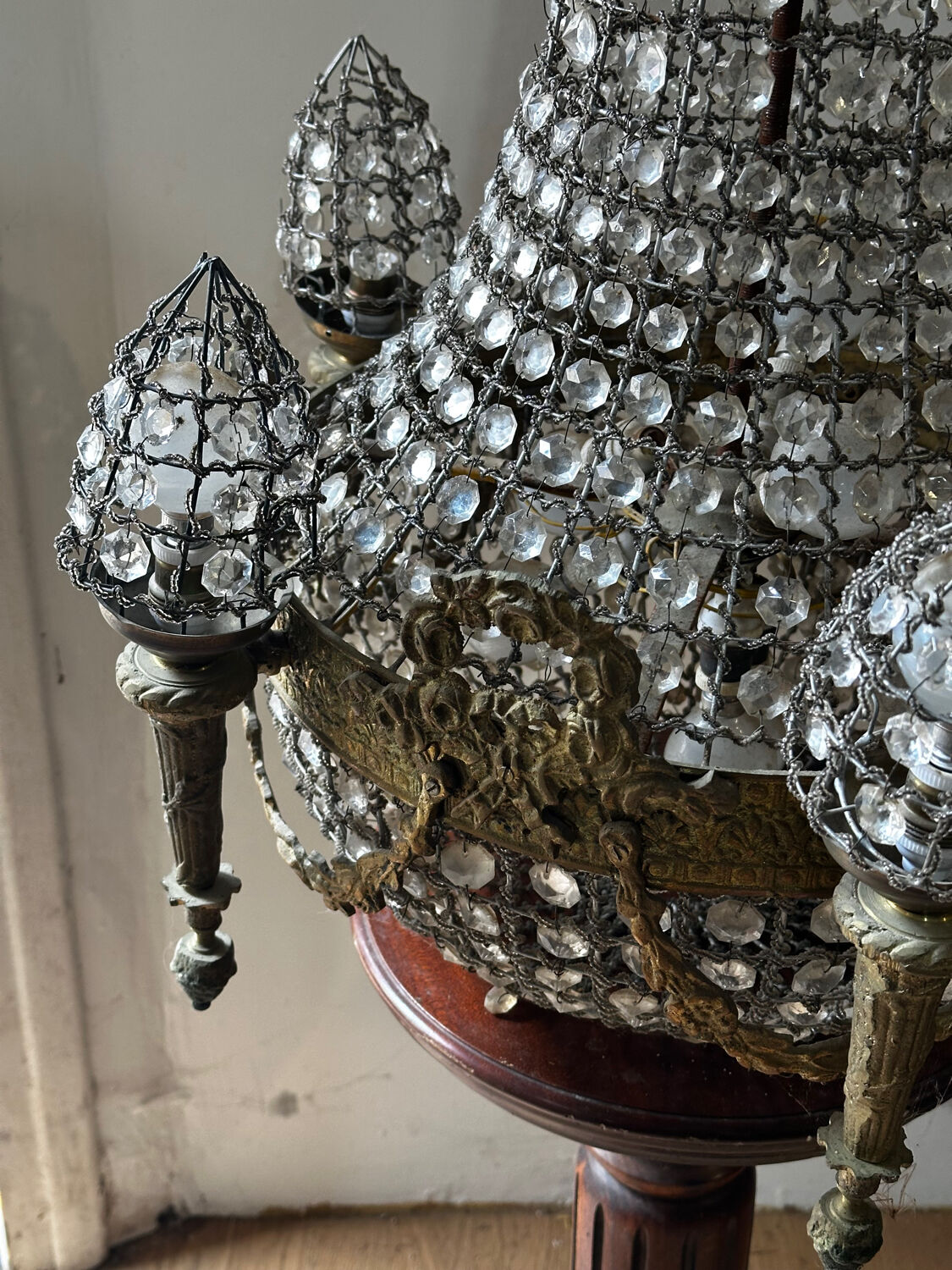Chandelier Hot Air Balloon Style Louis XVI - 19th century