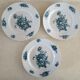 Three plates earth of iron Bouquet of roses Creil Montereau?