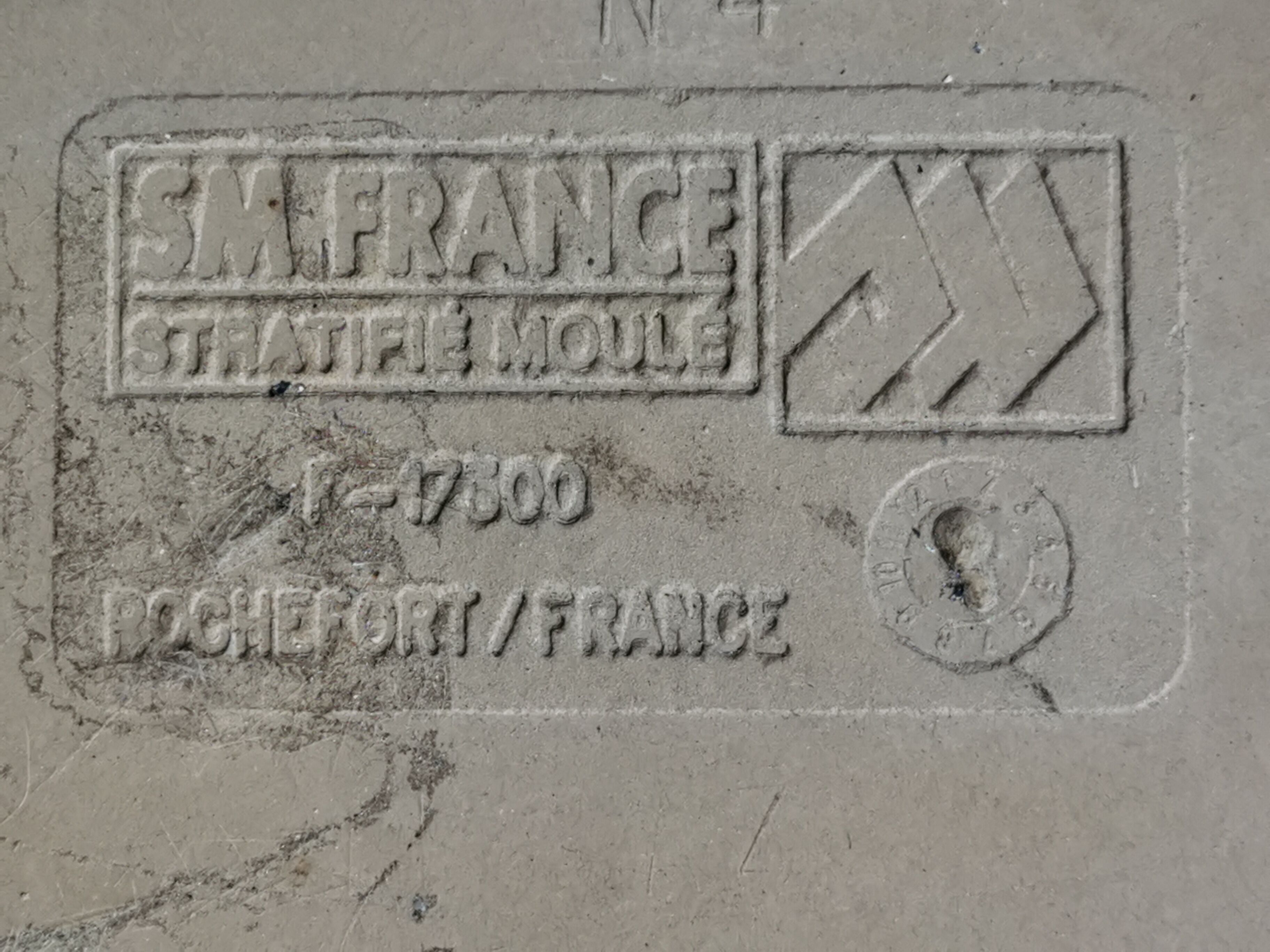 Bistro gueridon "white vein plateau"