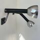 Pair of vintage wall lights, chrome and matte black metal, France 1960