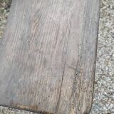 Patinated solid wood farm bench dpc 1122435