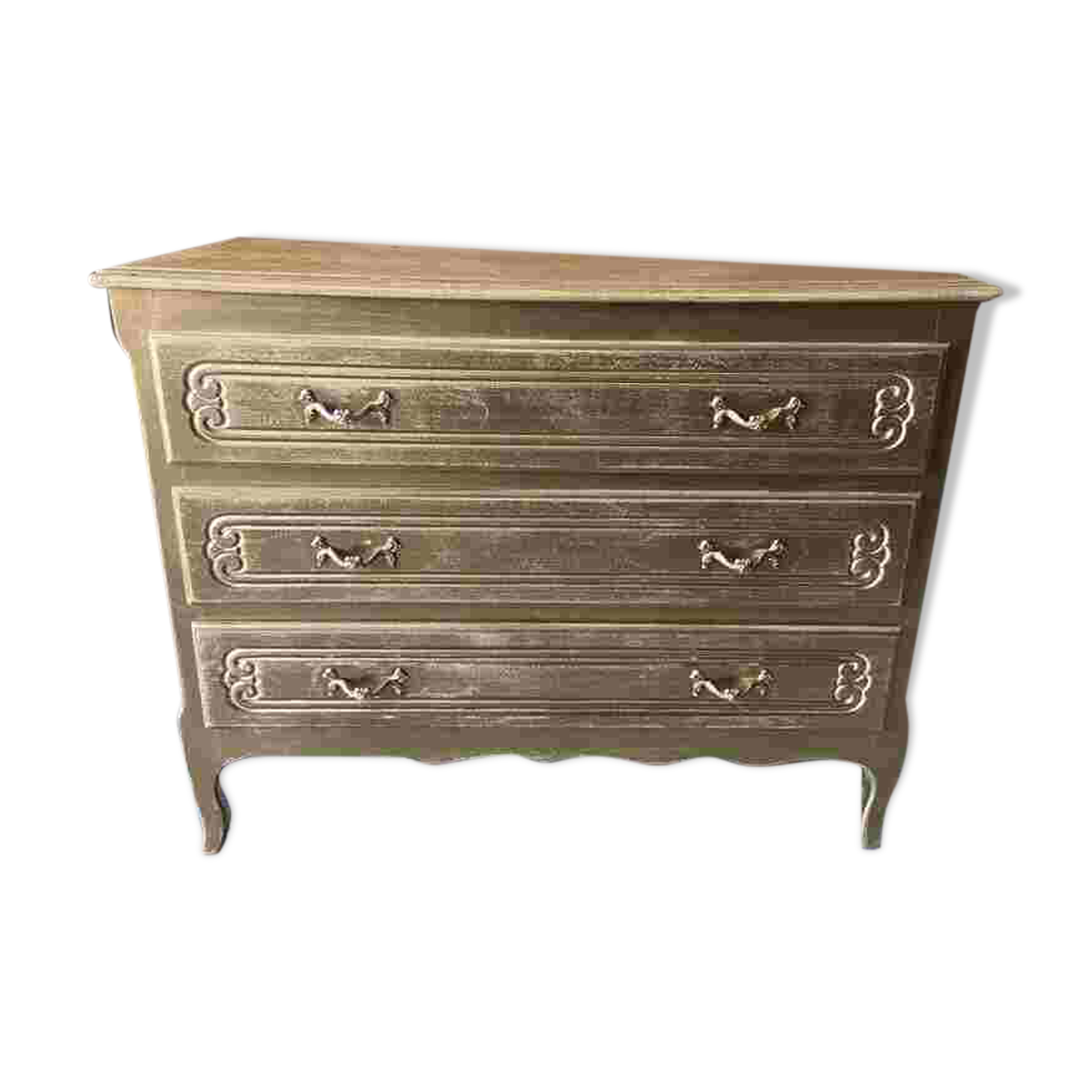 Gold chest of drawers