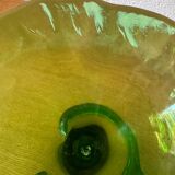 Blown glass cone vases from the 60s