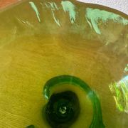 Blown glass cone vases from the 60s