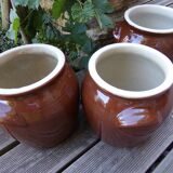 Glazed stoneware grease pot