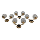 Set of 4 modernist double wall lights by Maison Arlus, France circa 1950.