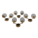 Set of 4 modernist double wall lights by Maison Arlus, France circa 1950.