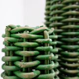 Hand-woven rattan "Saguaro" cactus sculpture 1970 - H:152cm
