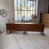 Enfilade teck XL années 60 constructiviste