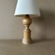 Small old turned wood lamp