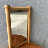 Vintage bamboo mirror 1960s