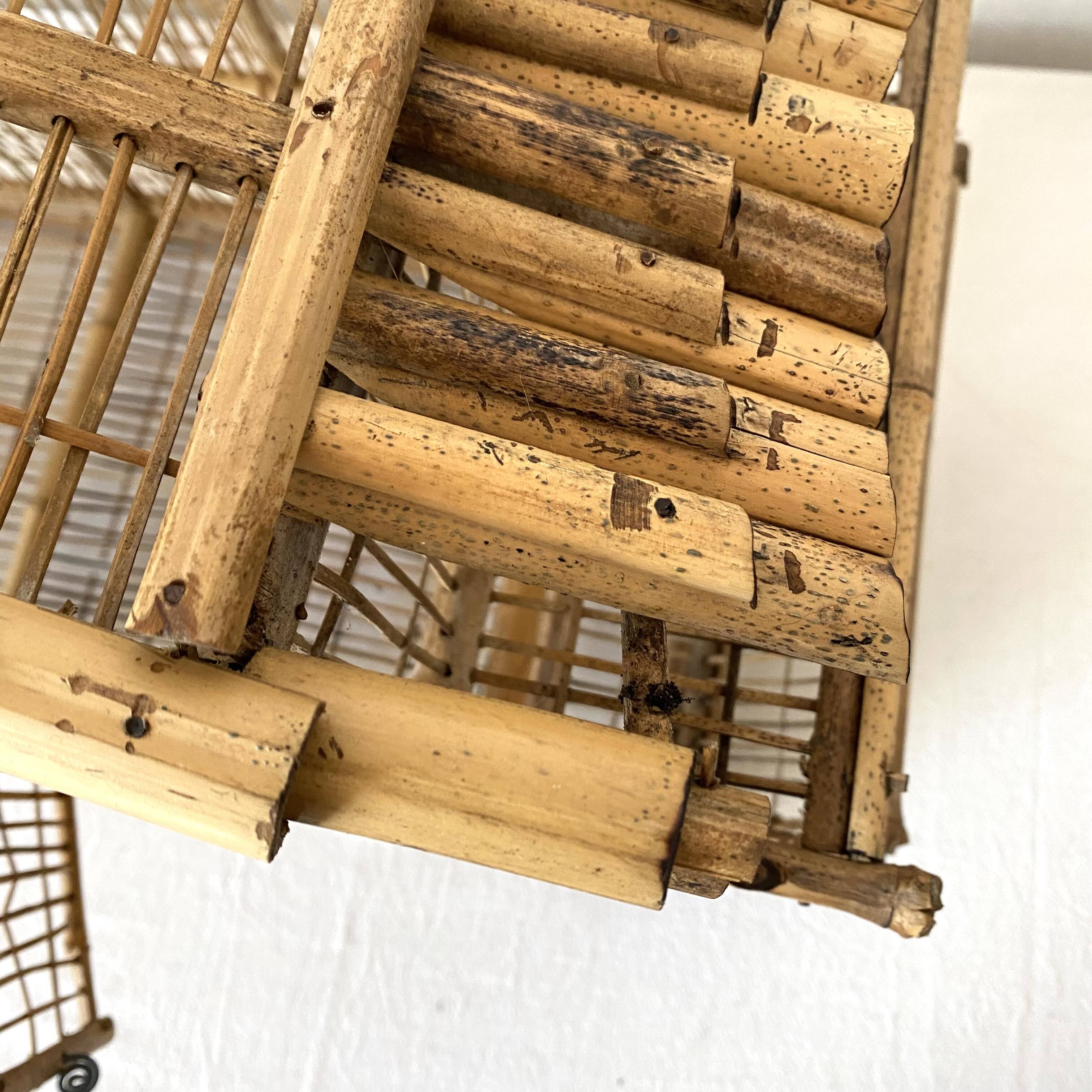 Bamboo bird cage for decoration