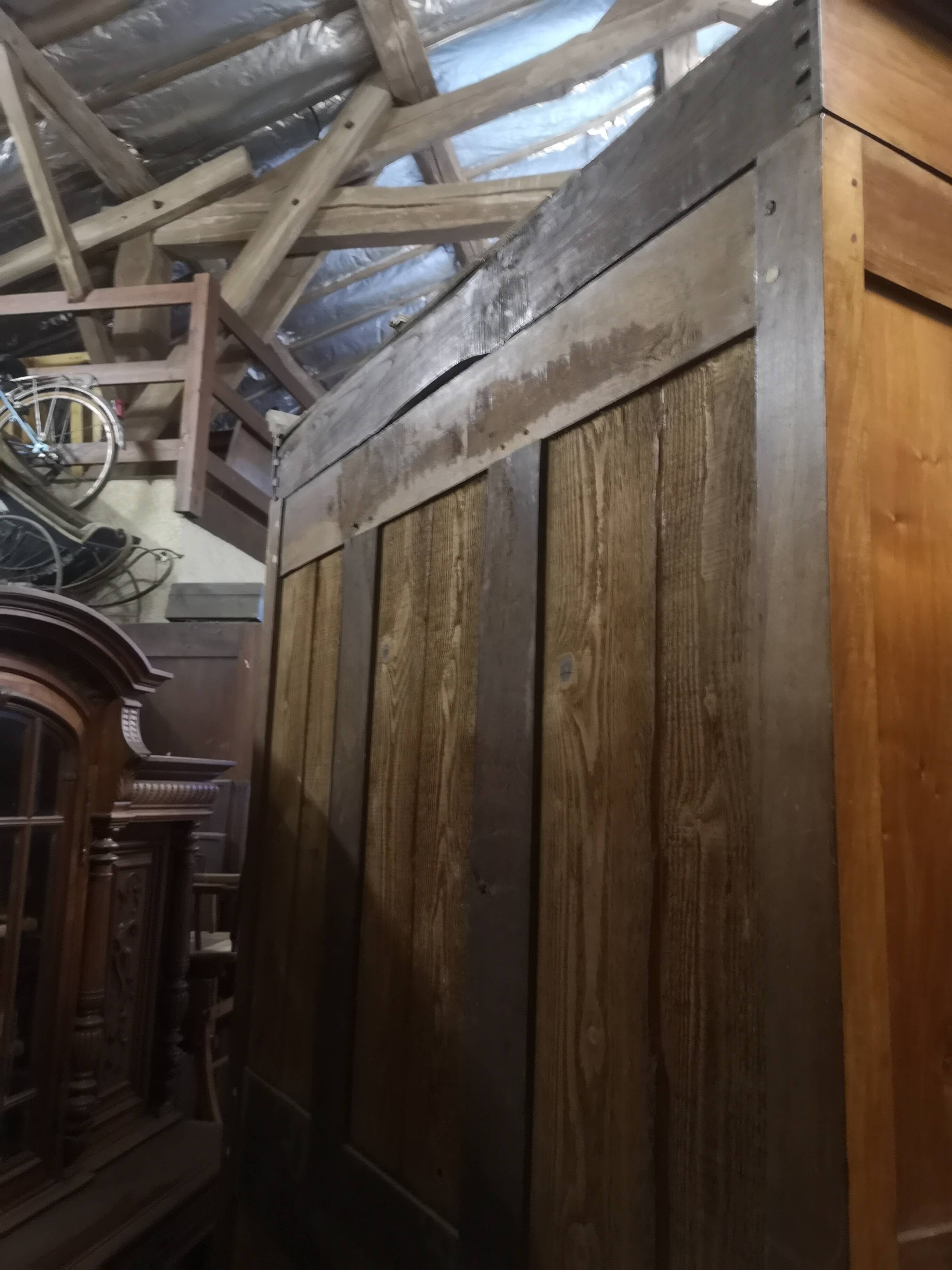 Burl veneer wardrobe