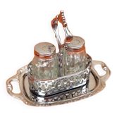 1960s salt / pepper server