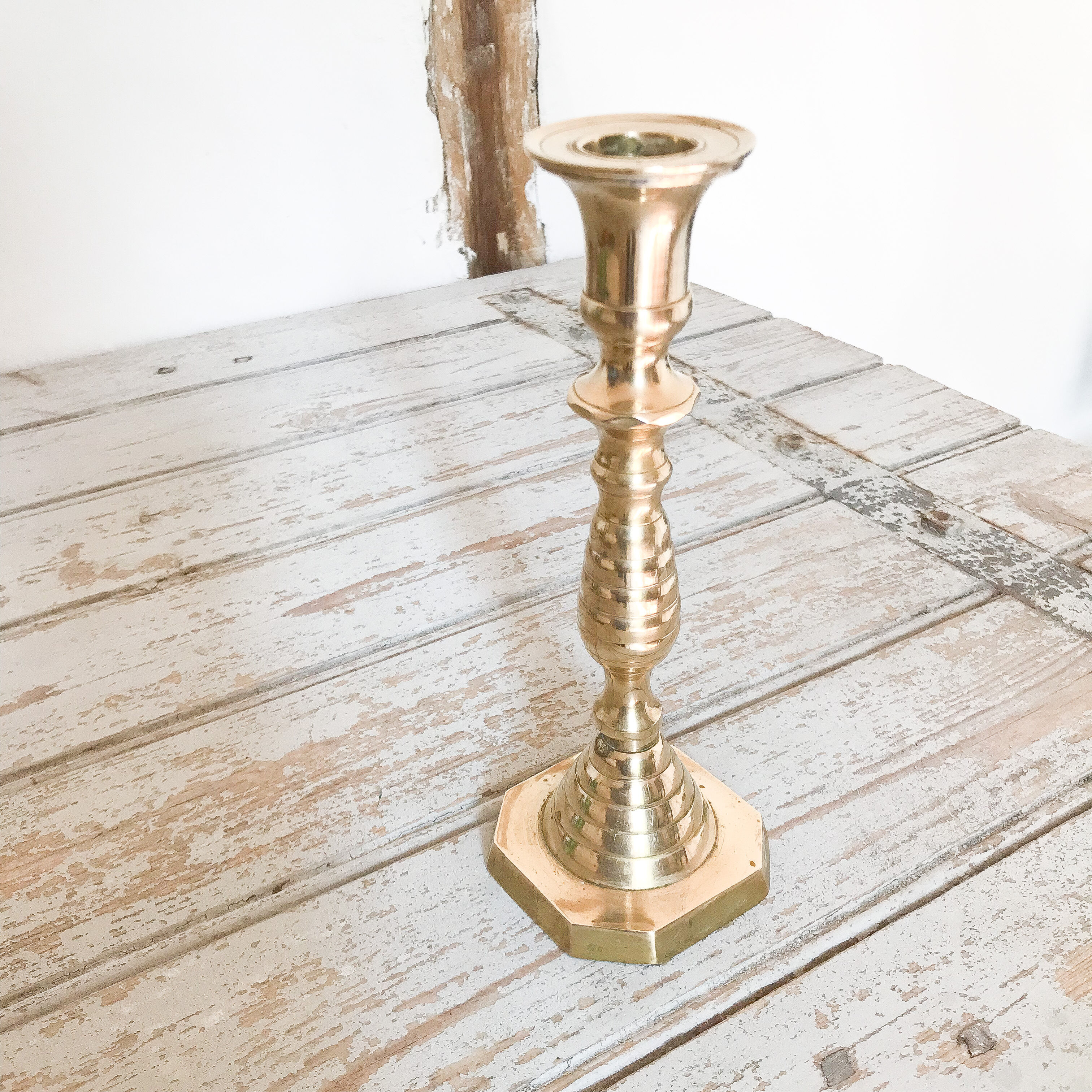 Brass candle holder