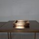 Vintage brass empty/centerpiece with engraved signature by Romeo Rega