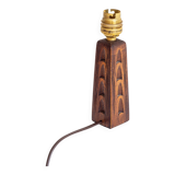 Small carved wooden lamp base, 1950s