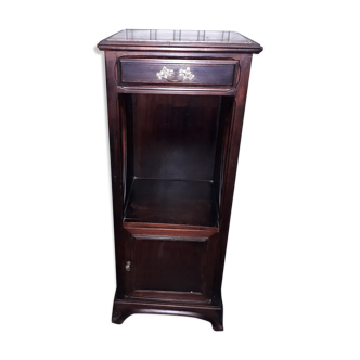 Art nouveau mahogany bedside table