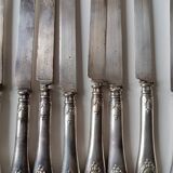 Cutlery set 12 knives Silver-plated metal Armand Frenais Silverware