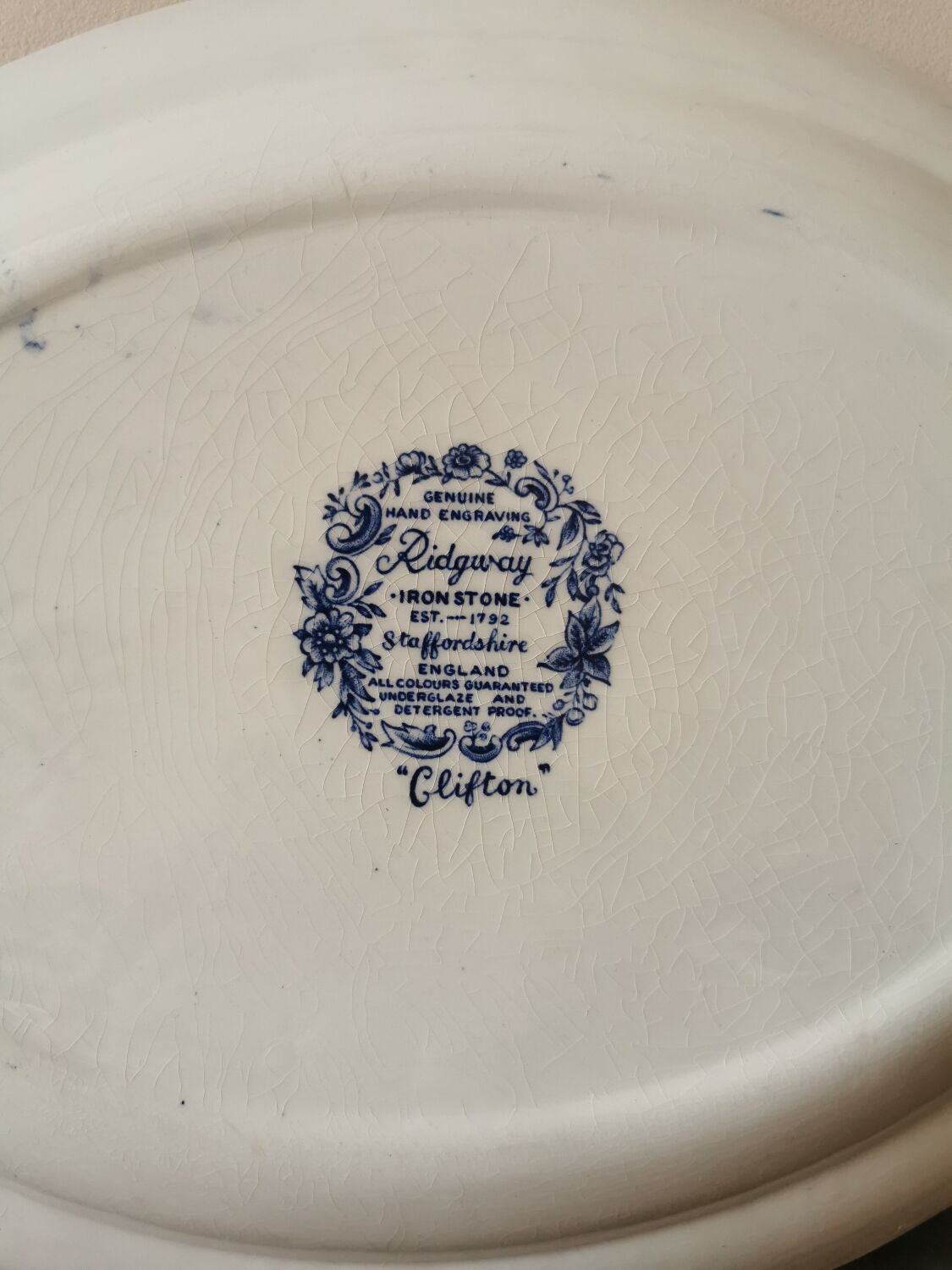 Ridgway vintage oval dish