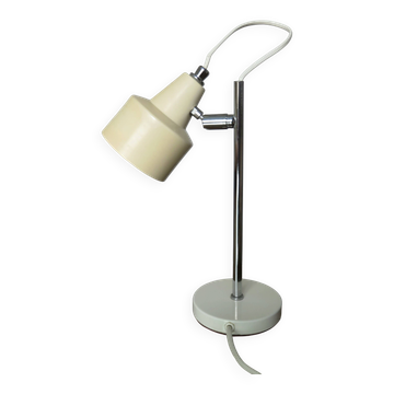 Petite lampe italienne à rotule, métal chromé et métal laqué, 60 70