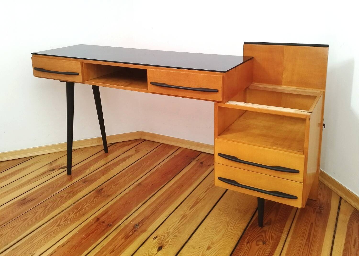Desk by M. Pozar for Up Závody, Czechoslovakia, 1960s, Set of 2