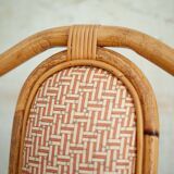 Vintage Italian bamboo chairs, 1980s, set of 8.