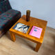 Table basse en loupe de peuplier
