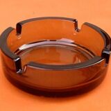 1970s Smoked glass ashtray France