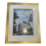 Watercolor "house entrance"