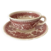 Cup and saucer Burgenland Villeroy and Boch burgundy