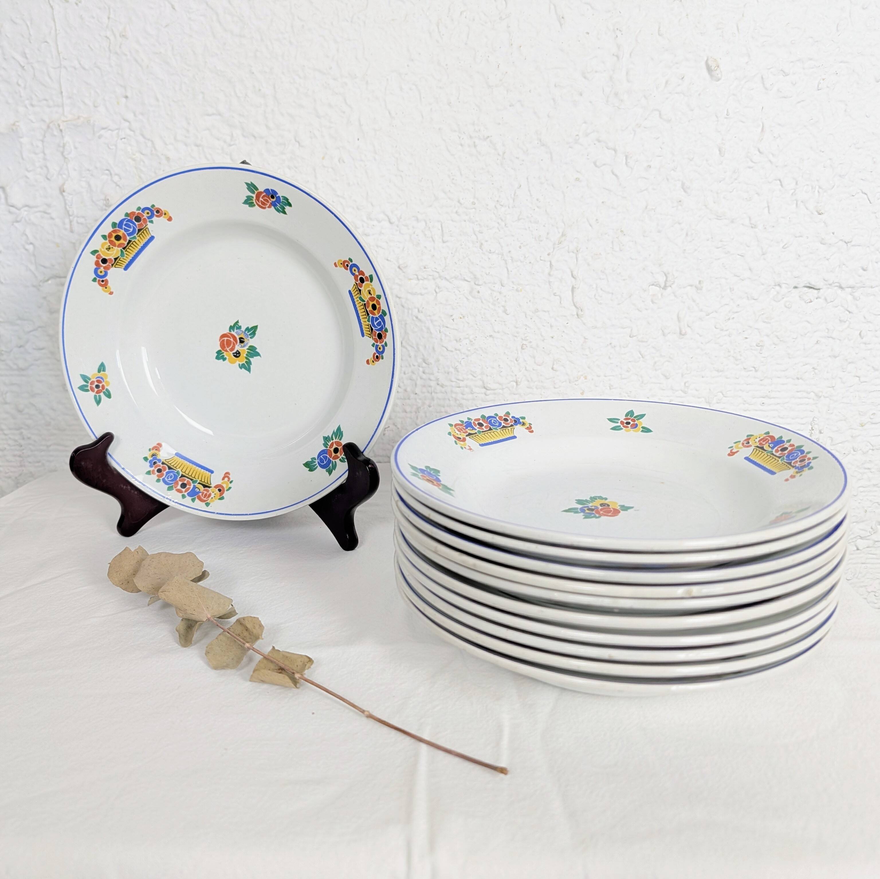 6 deep plates Moulin des Loups & Hamage - Orchies