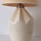 Art Deco cracked ceramic lamp