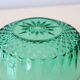 Bonbonnière en verre vert